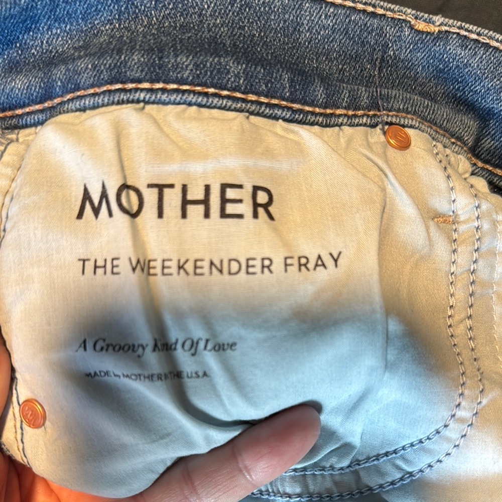 MOTHER The Weekender Fray Jeans - Light Blue- A Groovy Kind of Love